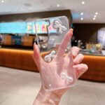 For Samsung Galaxy S21 5G Pearl Bow Glitter Epoxy TPU Phone Case(Cross Knots)