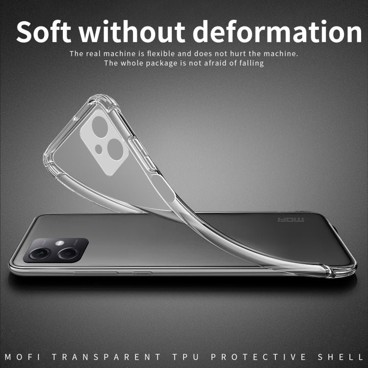 For Xiaomi Redmi Note 12 MOFI Ming Series Ultra-thin TPU Phone Case(Transparent)