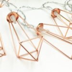 1.5m 10 LEDs Retro Iron Metal Diamond Home Decoration LED Fairy String Light