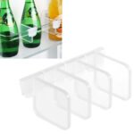 10 Sets Refrigerator Internal Drawer Shelf Classification Partition Plastic Transparent Baffle(Transparent)