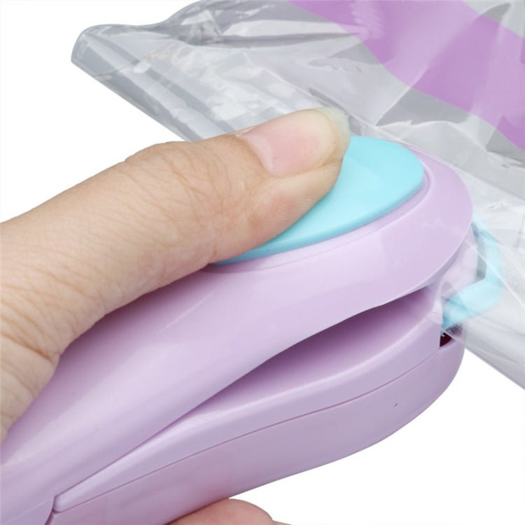 2 PCS Portable Mini Heat Sealing Machine Packing Plastic Bag Impulse Sealer(Blue)