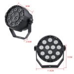 LED Purple Light Parlight Stage Laser Light, Plug Specifications:EU Plug(12 Purple Light Par Lights)