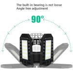1 in 1 Outdoor Solar Waterproof Garden Decoration LED Folding Tri-Leaf Lamp Garage Light(Warm White Light)