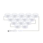 14 LEDs Cosmetic Room Bathroom Mirror Front Light USB Three-Color Dimming Light