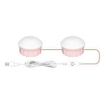 2 LEDs Cosmetic Room Bathroom Mirror Front Light USB Three-Color Dimming Light