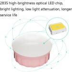 2 LEDs Cosmetic Room Bathroom Mirror Front Light USB Three-Color Dimming Light