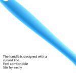 10 PCS Long Silicone Spatula Butter Cake Cream Scraper Baking Tool(Blue)