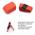 12 PCS Lunch Box Straps High Elastic Double-Layer Easy Box Fixed Belt Dacron Notebook Sushi Paste Belt(Black)
