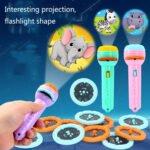 3 Sets Children Early Education Luminous Projection Flashlight, Specification: Green + 40 Patterns