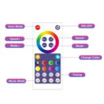 3m USB Illusion Music Neon 16 Million Colour DIY Light Strip, Specification: Bluetooth