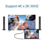 QGeeM QG-UA18 1920x1080P USB-C/Type-C To DVI Video Cable, Length: 1.2m